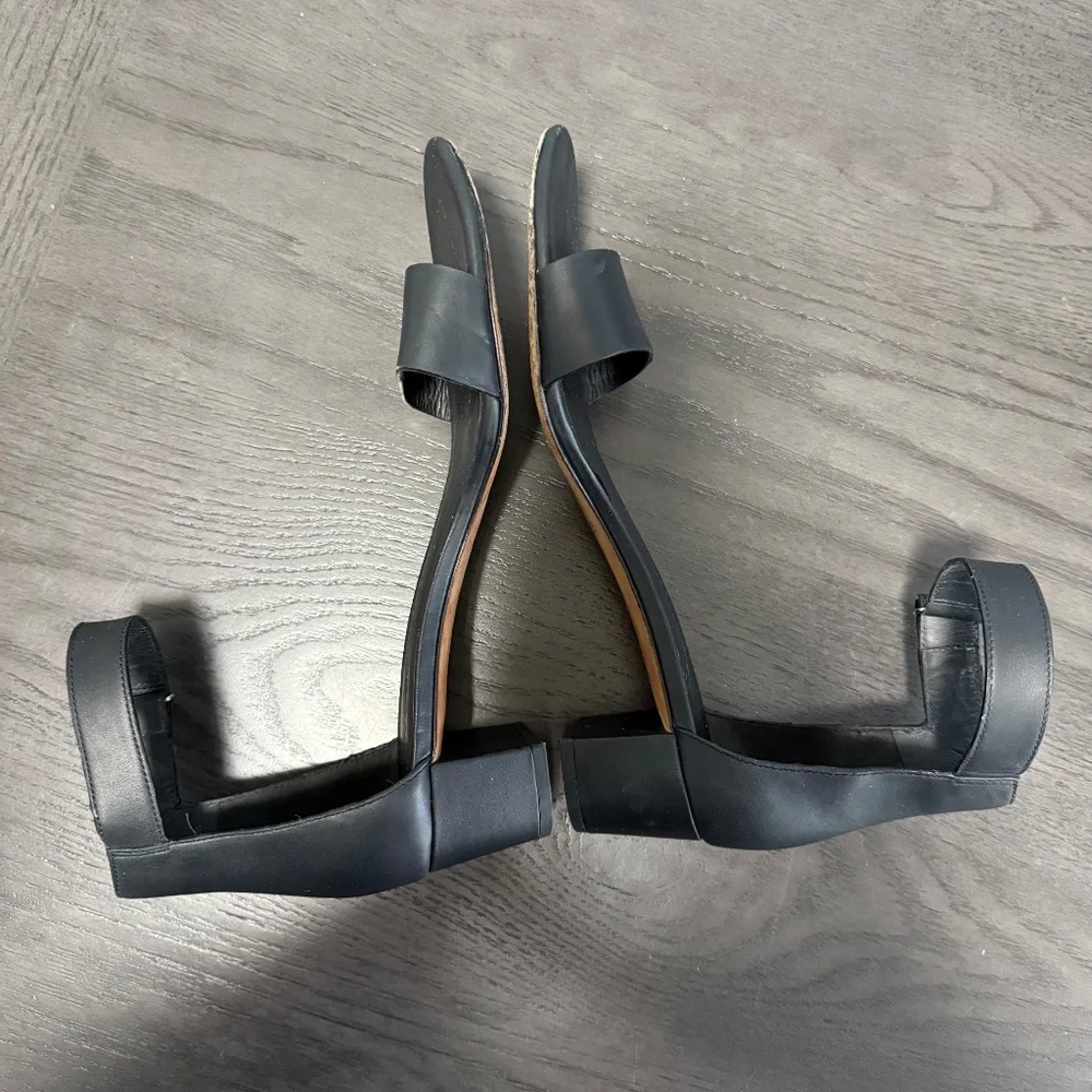 Vince Rita Minimalist Black Sandals Size 9‎ M